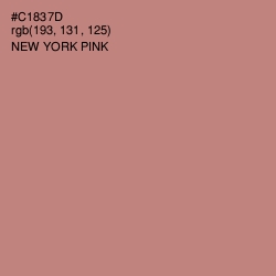 #C1837D - New York Pink Color Image